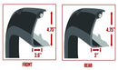 Fender Flares for 2009-18 Dodge Ram 1500 & 2019-21 Ram 1500 Classic/Warlock - Galaxy Auto CA