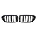 Kidney Grilles for 2017-20 BMW 5-Series G30/G31 (Gloss Black Dual Slat) - Galaxy Auto CA