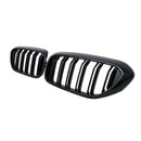 Kidney Grilles for 2017-20 BMW 5-Series G30/G31 (Gloss Black Dual Slat) - Galaxy Auto CA