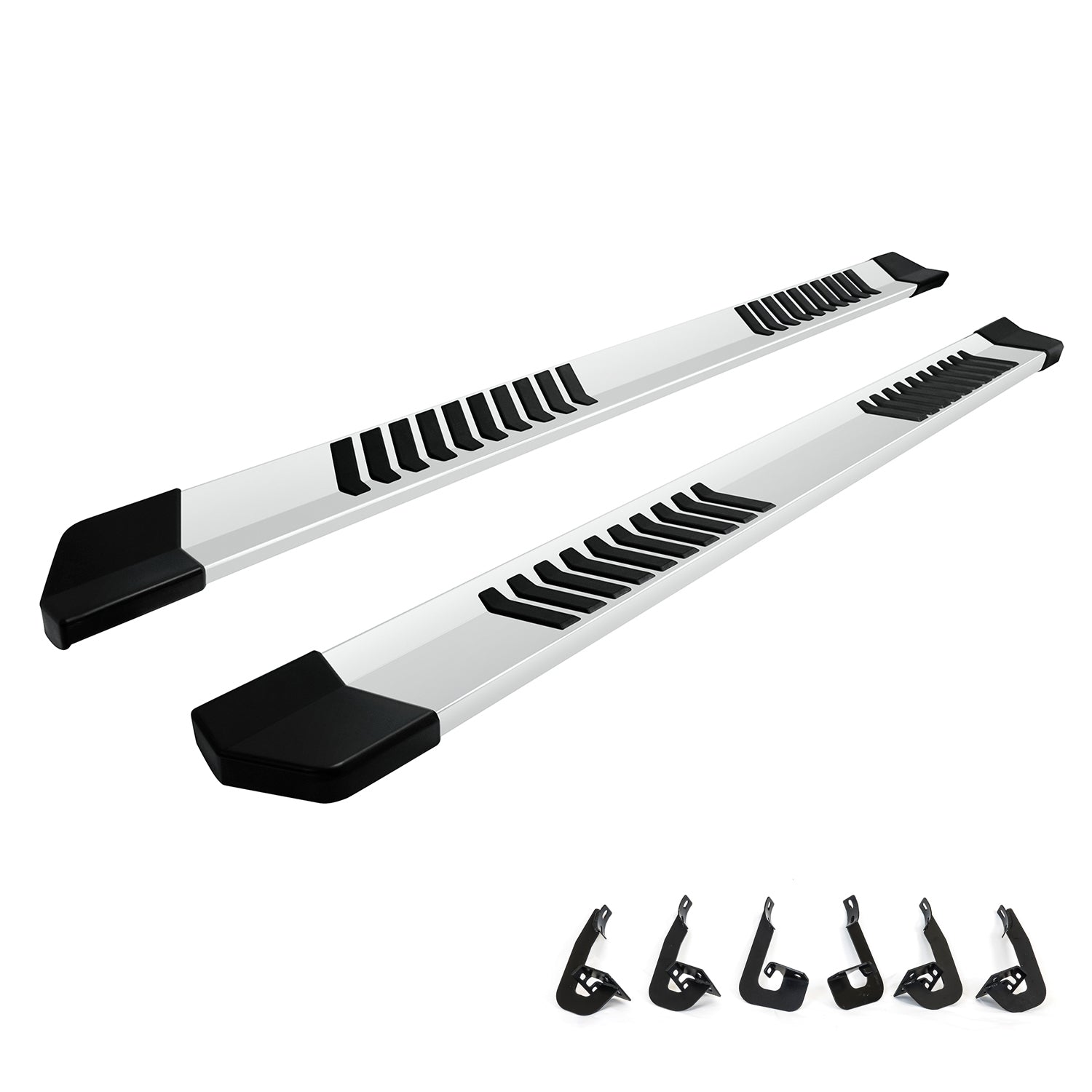 6" Flat Running Boards for 201524 Ford F150 SuperCrew & 201724 F250