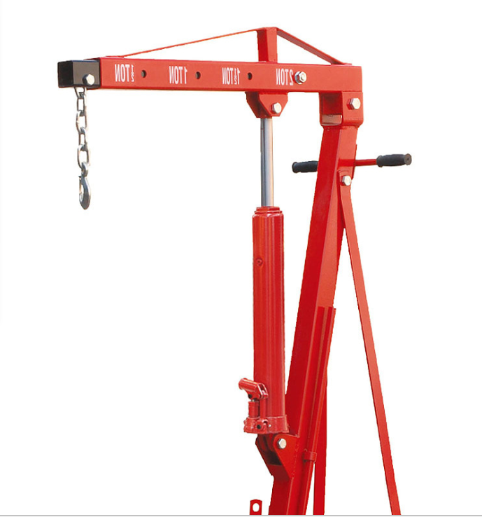 2-Ton Hydraulic Engine Hoist – Heavy-Duty Folding Shop Crane with Wheels