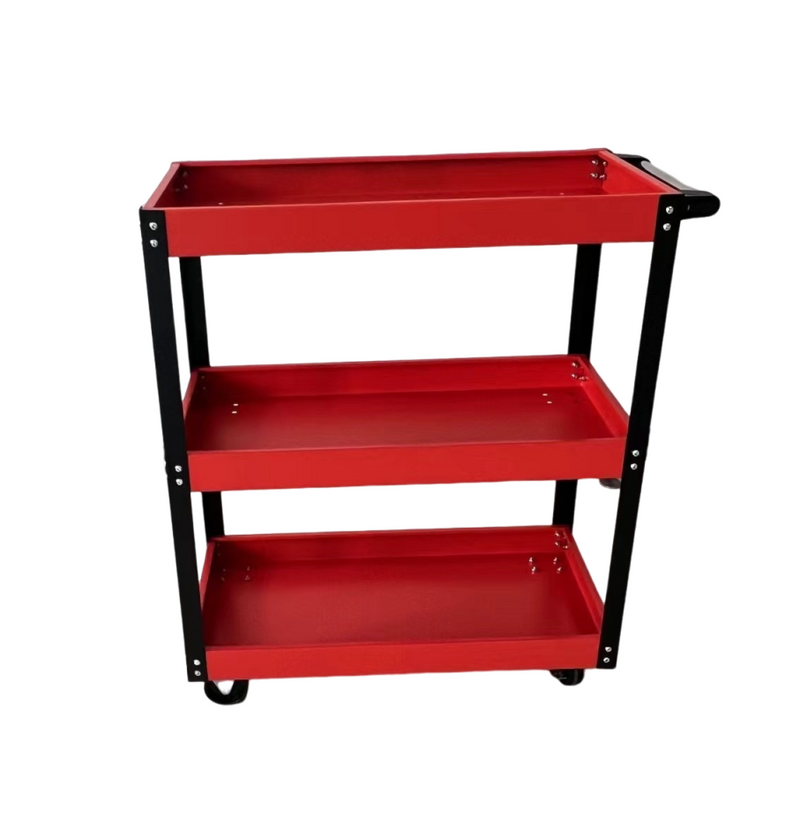 3-Tier Utility Tool Cart with Wheels and Handle
