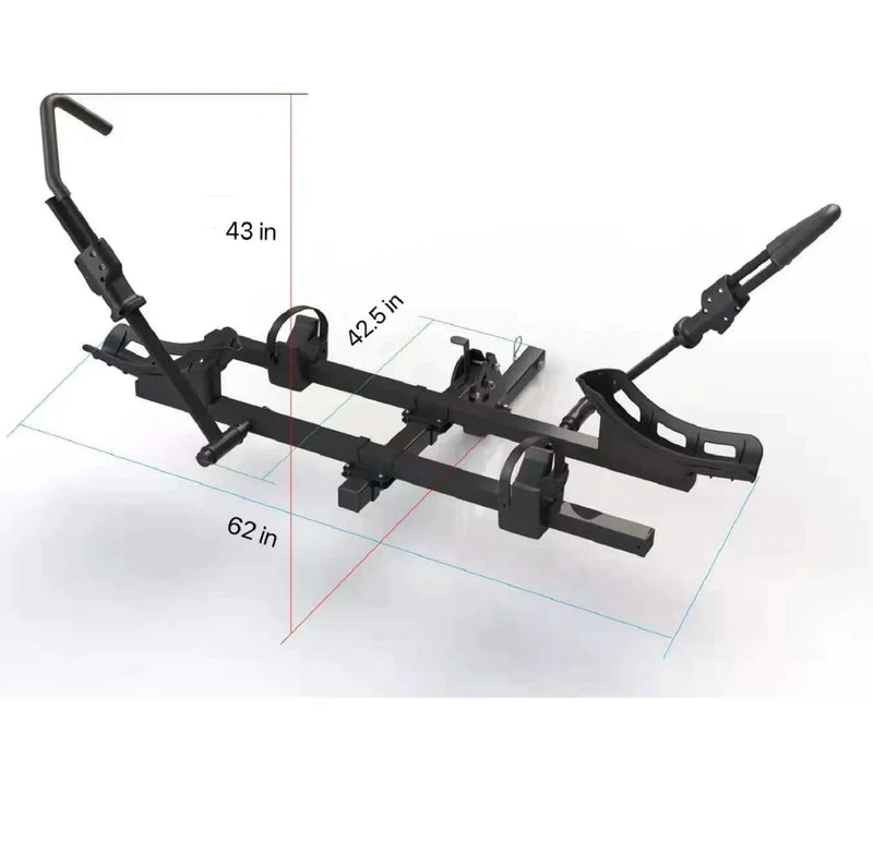 Heavy Duty Bike Carrier Platform Style Hitch Mounted (Fits 2 Bikes)