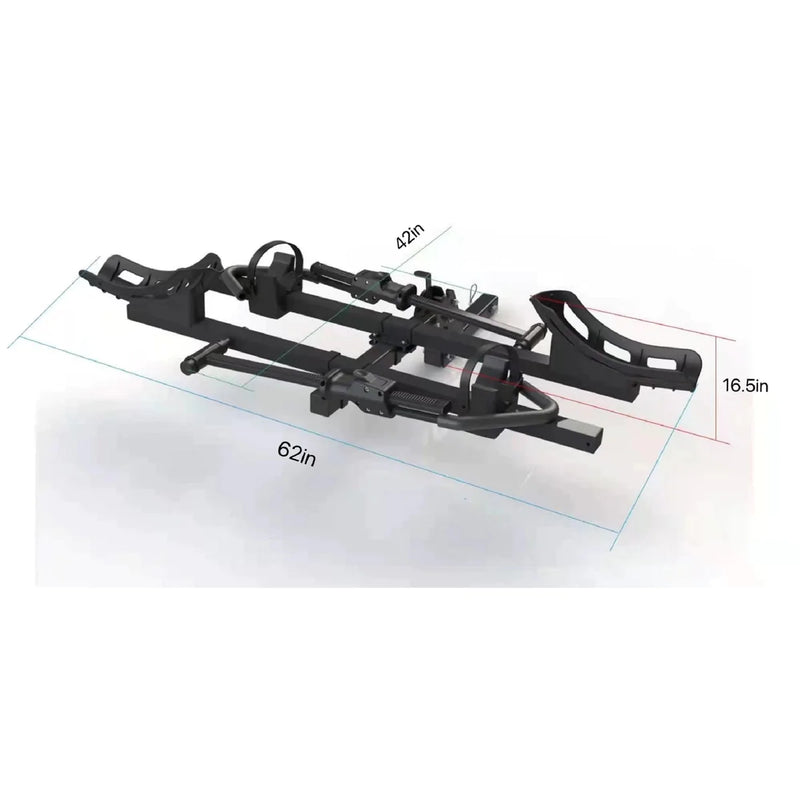 Heavy Duty Bike Carrier Platform Style Hitch Mounted (Fits 2 Bikes)