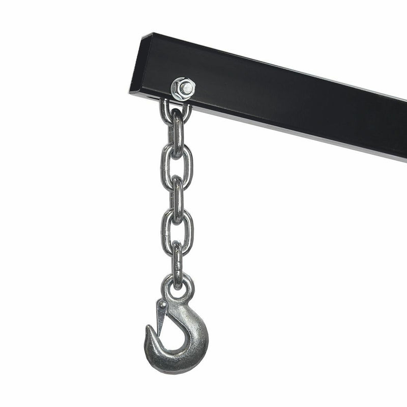 2-Ton Hydraulic Engine Hoist – Heavy-Duty Folding Shop Crane with Wheels
