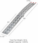 Aluminum Plate Top Atv Loading Ramps(Single Sale)