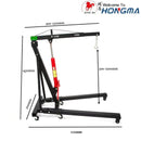 2-Ton Hydraulic Engine Hoist – Heavy-Duty Folding Shop Crane with Wheels