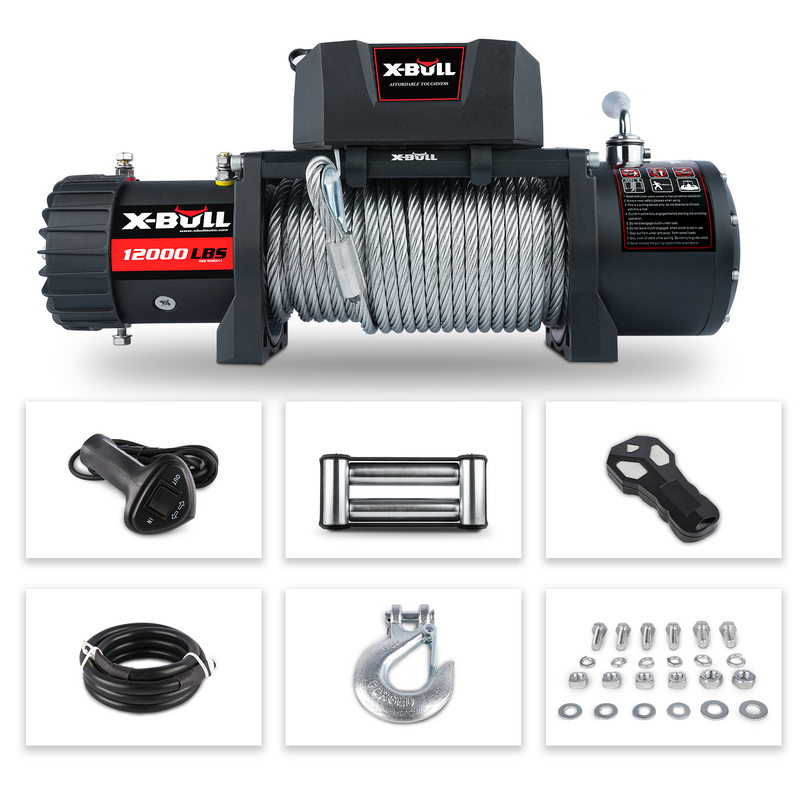 X-BULL 10000LBS/12000LBS Electric Winch