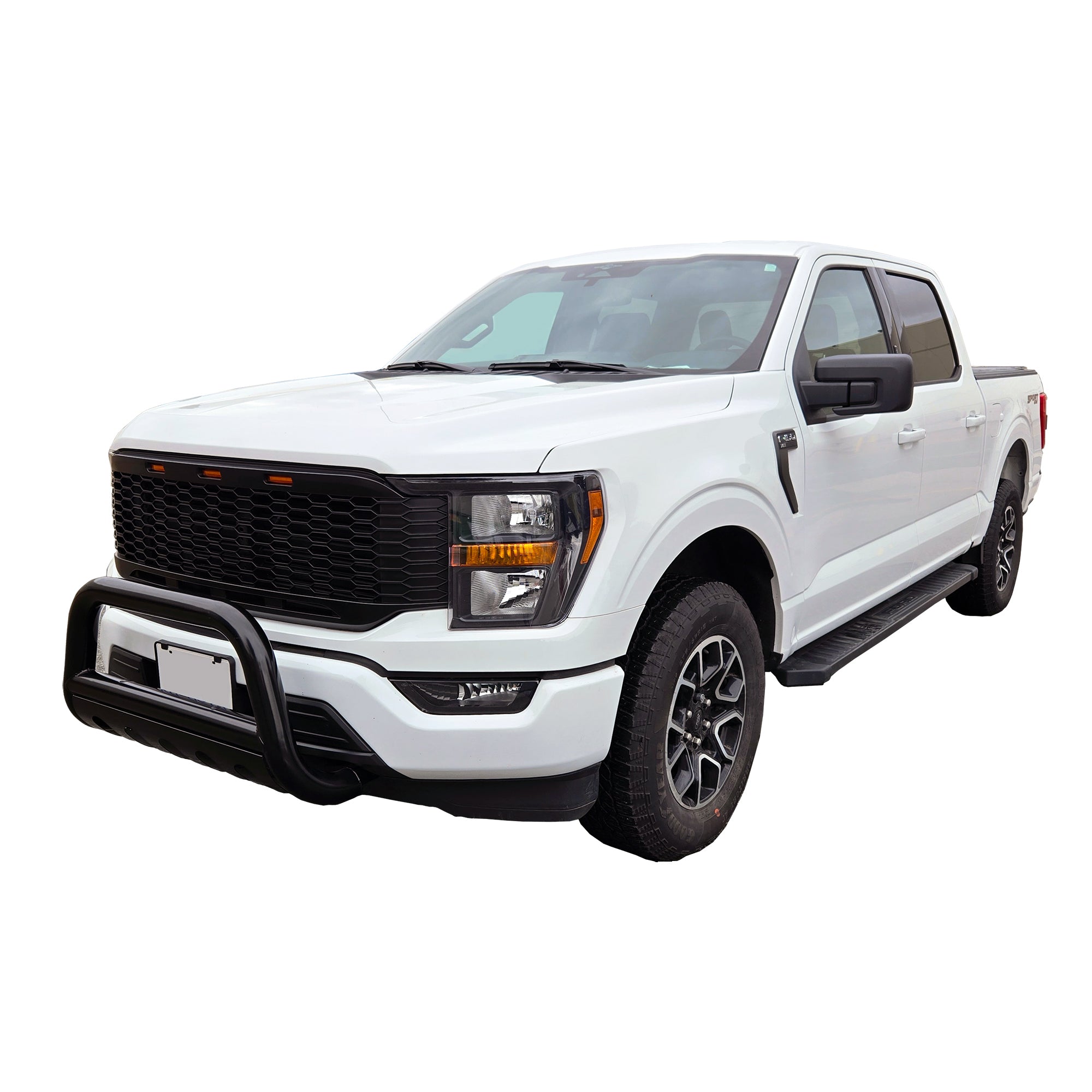 Bull Bar Compatible with F150 2004-2023 with LED Light Bull Bar Brush Bull Bar Compatible with F150 2004-2023 with LED Light Bull Bar Brush