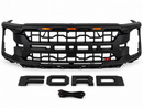 New Arrival | Raptor Style Front Grille with Amber LED Lights for 2024–2025 Ford F-150 （XL/STX/XLT/Tremor）