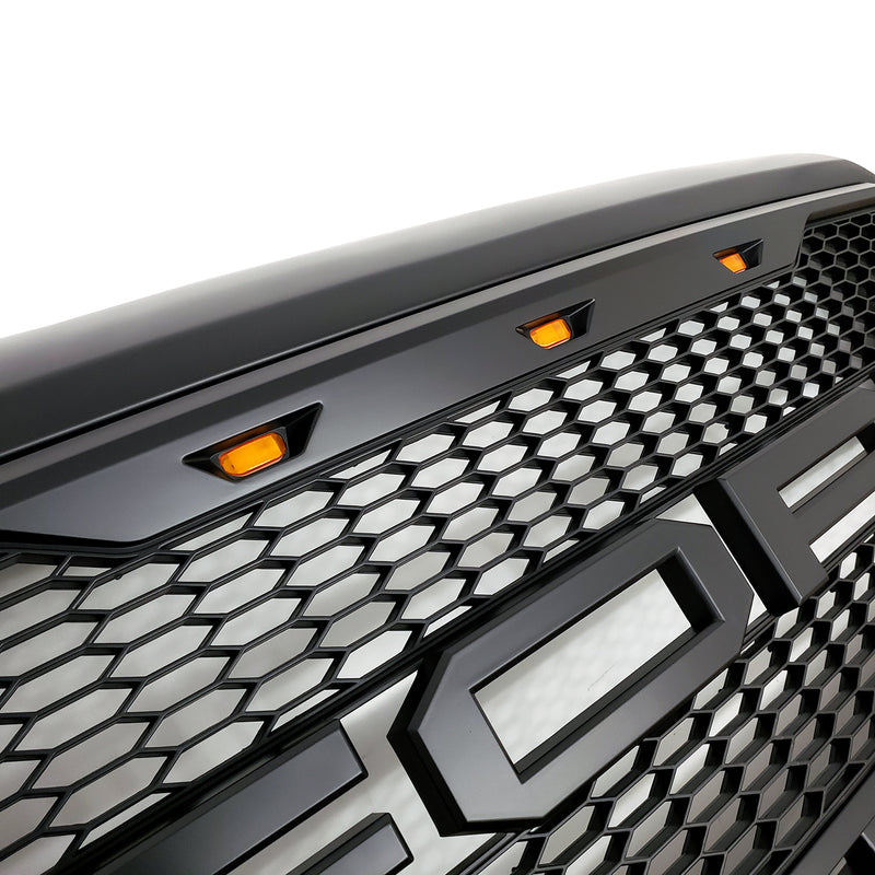 Honeycomb Mesh Grille for 2011-16 Ford F250/F350 (Matte Black)
