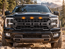 New Arrival | Raptor Style Front Grille with Amber LED Lights for 2024–2025 Ford F-150 （Lariat/King Ranch /Platinum）