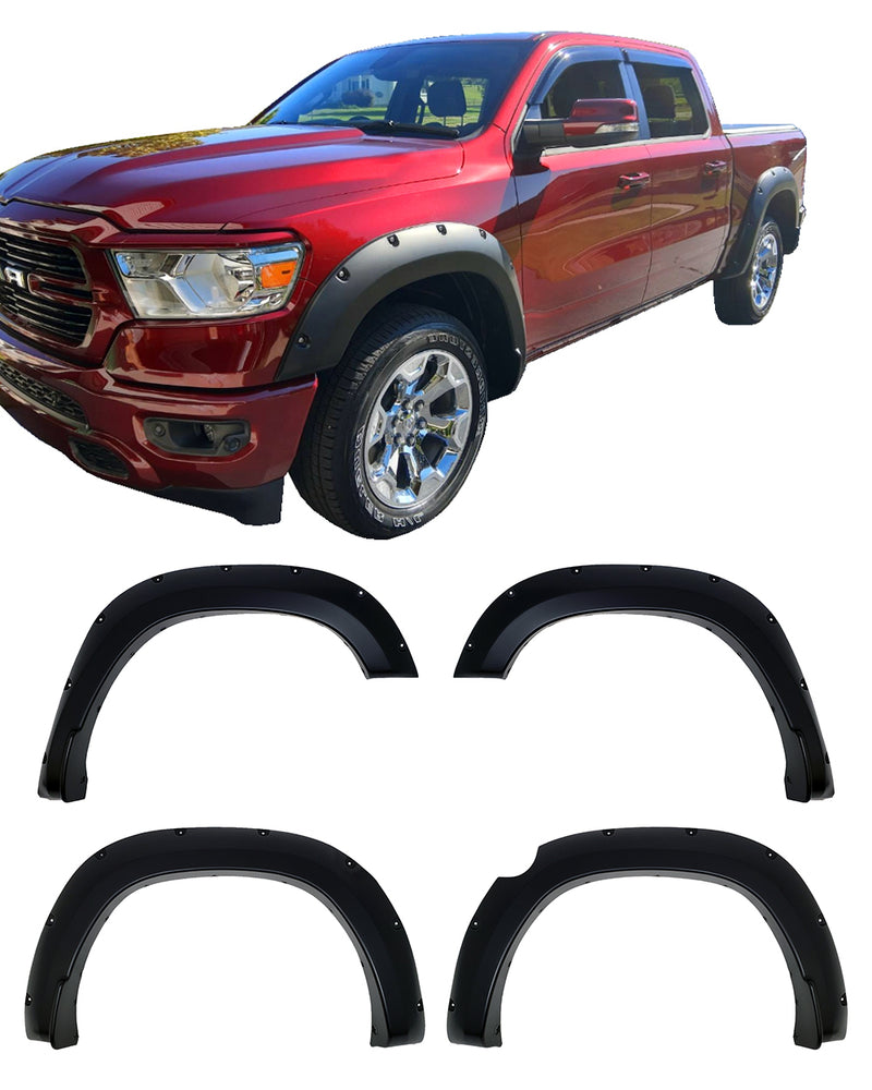 Fender Flares for 2019-24 Ram 1500 (Excluding Classic/Warlock Models)