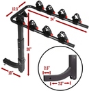 Swing Away Hitch Mount Bike Rack - Fits 2" Receivers Only