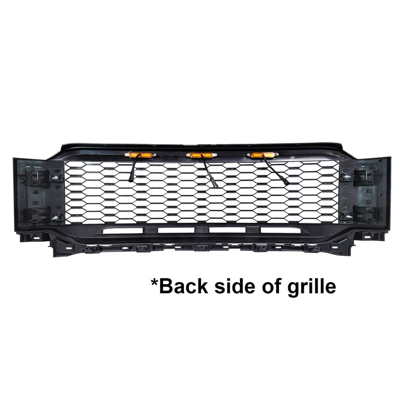 Honeycomb Mesh Grille for 2021-23 Ford F150 (Matte Black)