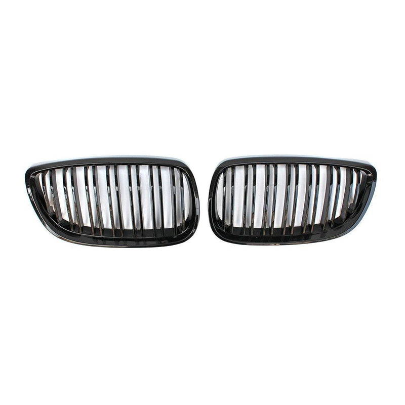 Kidney Grilles for 2007-10 BMW 3-Series E92/E93 Pre-LCI (Gloss Black Dual Slat) - Galaxy Auto CA