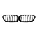 Kidney Grilles for 2012-18 BMW 3-Series F30/F31/F35 (Gloss Black Dual Slat) - Galaxy Auto CA