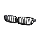 Kidney Grilles for 2012-18 BMW 3-Series F30/F31/F35 (Gloss Black Dual Slat) - Galaxy Auto CA