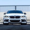 Kidney Grilles for 2012-18 BMW 3-Series F30/F31/F35 (Gloss Black Dual Slat) - Galaxy Auto CA