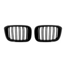 Kidney Grilles for 2018-21 BMW X3/X4 G01/G02 (Gloss Black Dual Slat) - Galaxy Auto CA