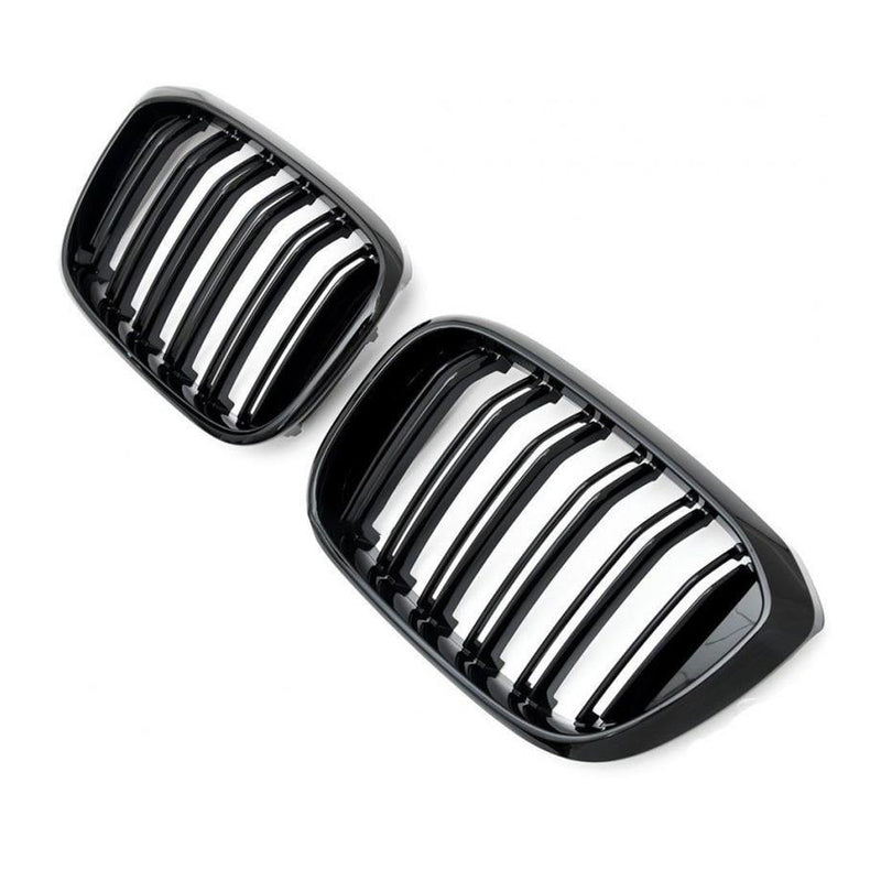 BCDI Front Dual Slat Black Grille For 2018-2021 BMW X3 G01 & 2019-2021 X4 G02