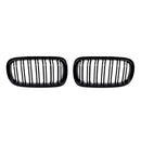 Kidney Grilles for 2014-18 BMW X5/X6 F15/F16 (Gloss Black Dual Slat) - Galaxy Auto CA
