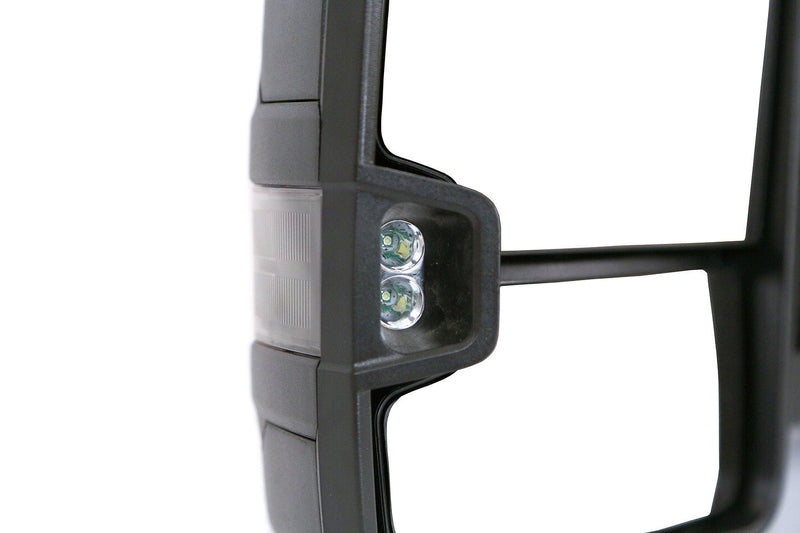 Towing Mirrors for 2003-06 Chevy Silverado/GMC Sierra (Black with Smoked Signals) - Galaxy Auto CA