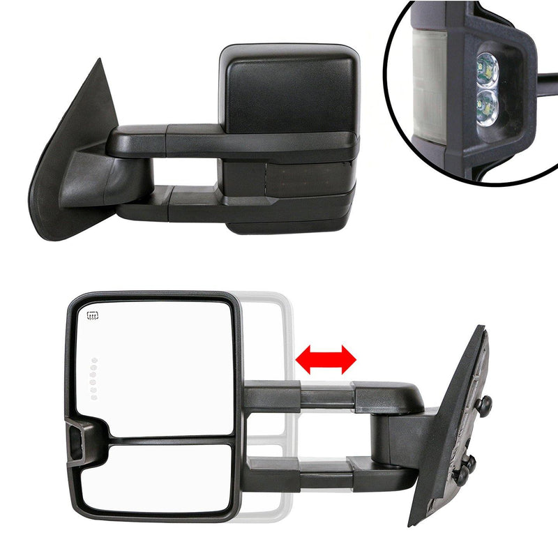 Towing Mirrors for 2007-13 Chevy Silverado/GMC Sierra