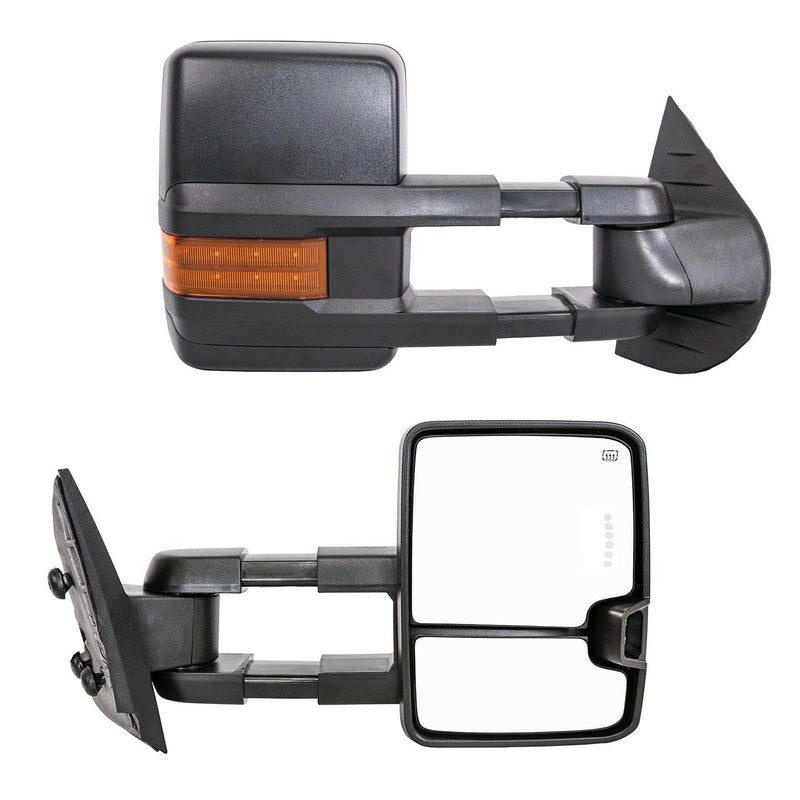 Towing Mirrors for 2014-18 Chevy Silverado/GMC Sierra 1500 & 2015-19 Silverado/Sierra 2500/3500